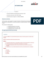 Implementing Transaction Control and Security: Learning Objectives