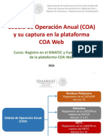 Cédula de Operación Anual México