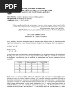 Lista 01 Cinética e Reatores