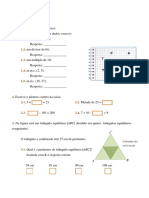 ficha avaliação diagnóstica 6º ano