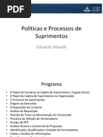 Curso Políticas e Processos de Suprimentos AVM A1