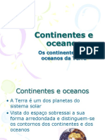 Continentes e Oceanos 1