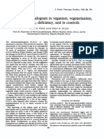 The Electroencephalogram in Veganism, Vegetarianism, Vitamin B12 Deficiency, and in Controls