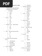 I. Choose The Correct Answer by Crossing (X) A, B, C or D!