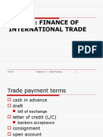 FINANCE OF INTERNATIONAL TRADE