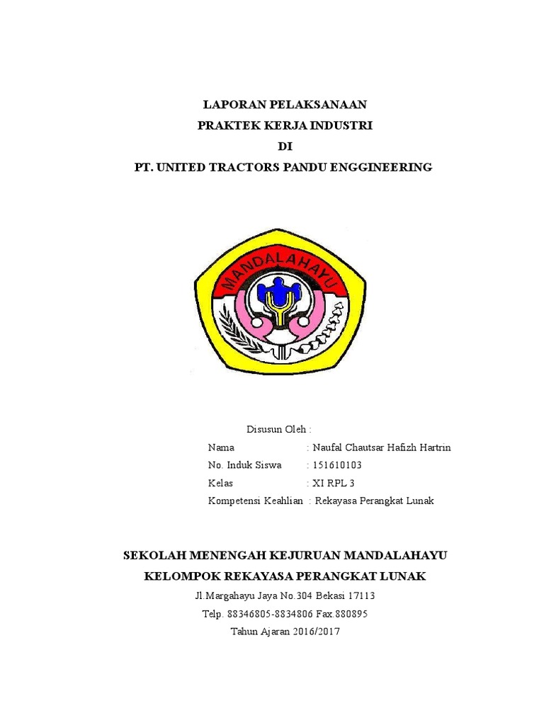 Contoh Laporan Pkl Laporan Prakerin Tkj Sesuai Dengan Bidang Dan