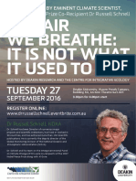 Dr Russell Schnell - Public Lecture