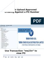 How to Upload Approved Drawing Against PO Number