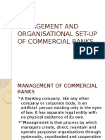 Management and Organisational Set-Up of Commercial Banks