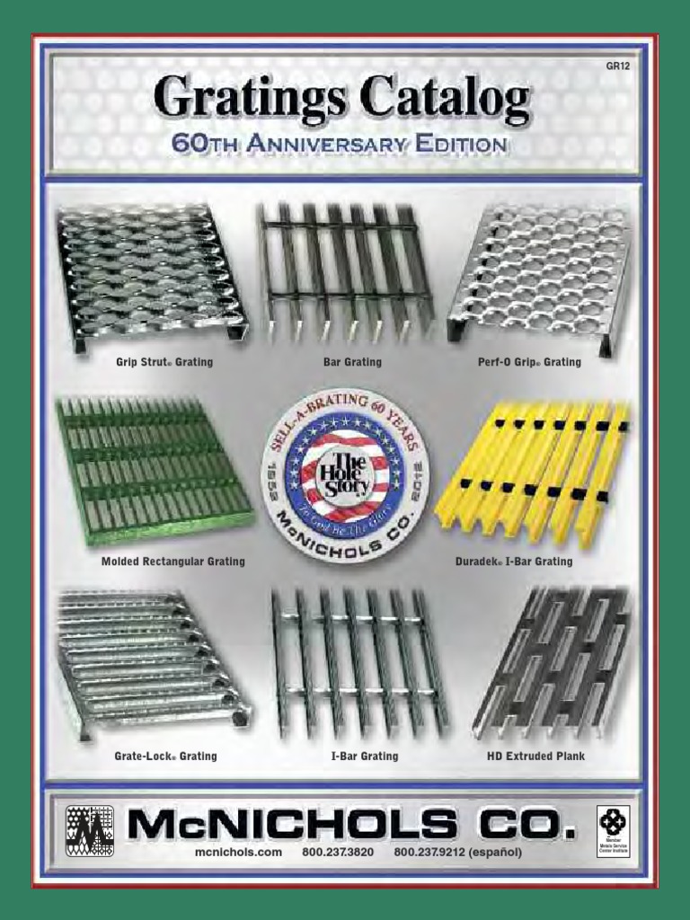 Mcnichols Gratings Catalog Sheet Metal Screw