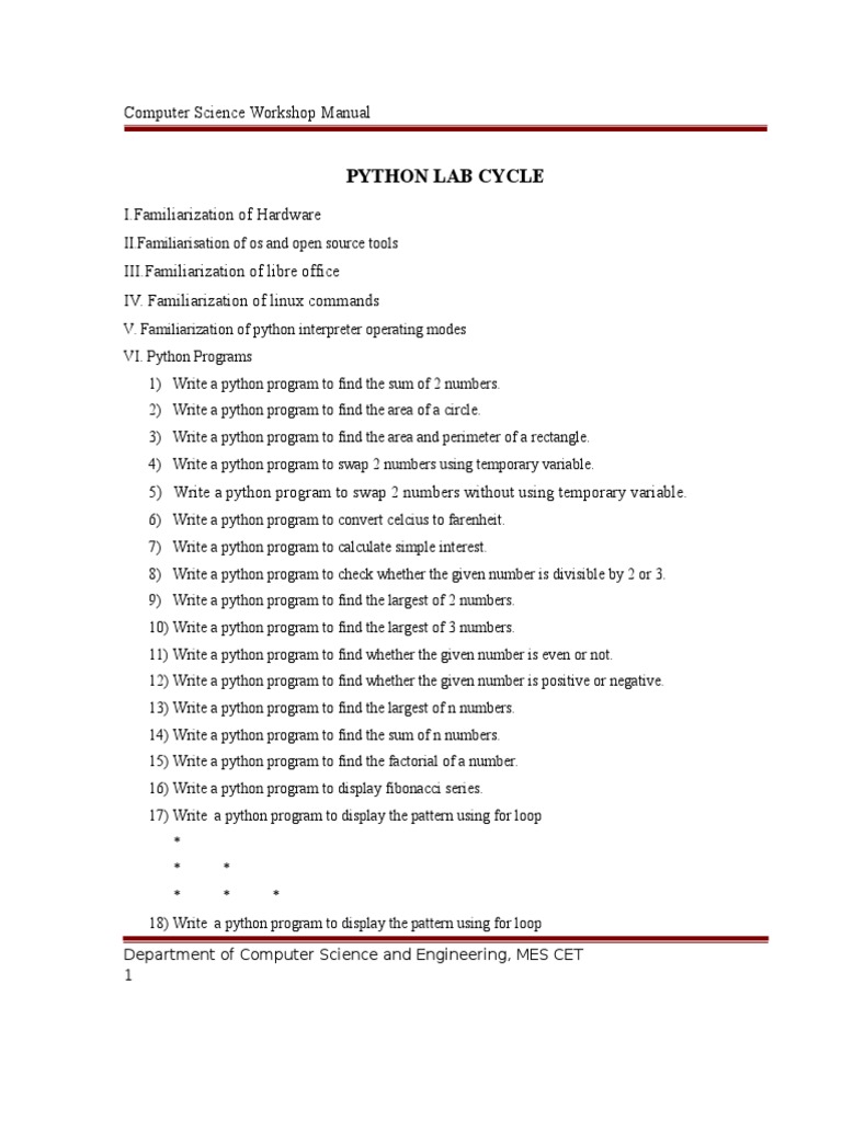 Python Programs Pdf Read Only Memory Computer Data Storage