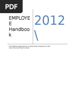 HR Policy Document 2012