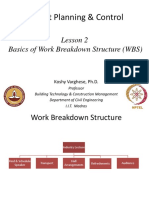 Week2_Lesson 2. Basics of Work Breakdown Structure (WBS)