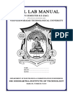 VHDL LAB Manual Vi Semester B.E (E&C) Vishveshwaraiah Technological University (VTU)