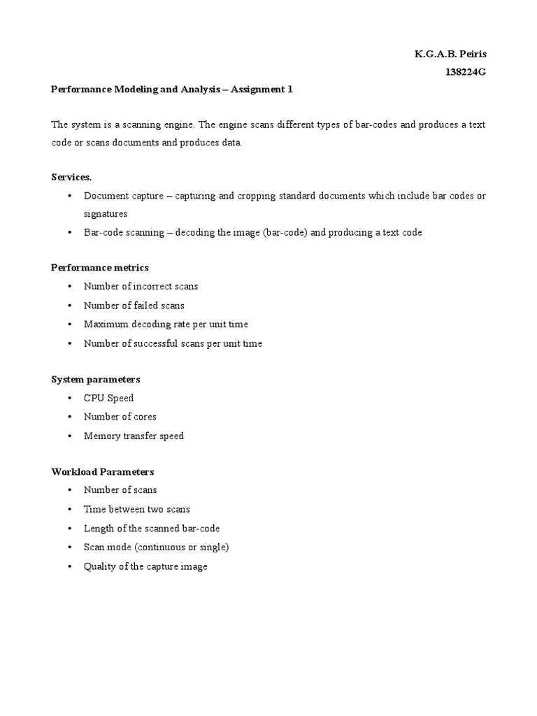 Scanning Engine Performance Analysis | PDF