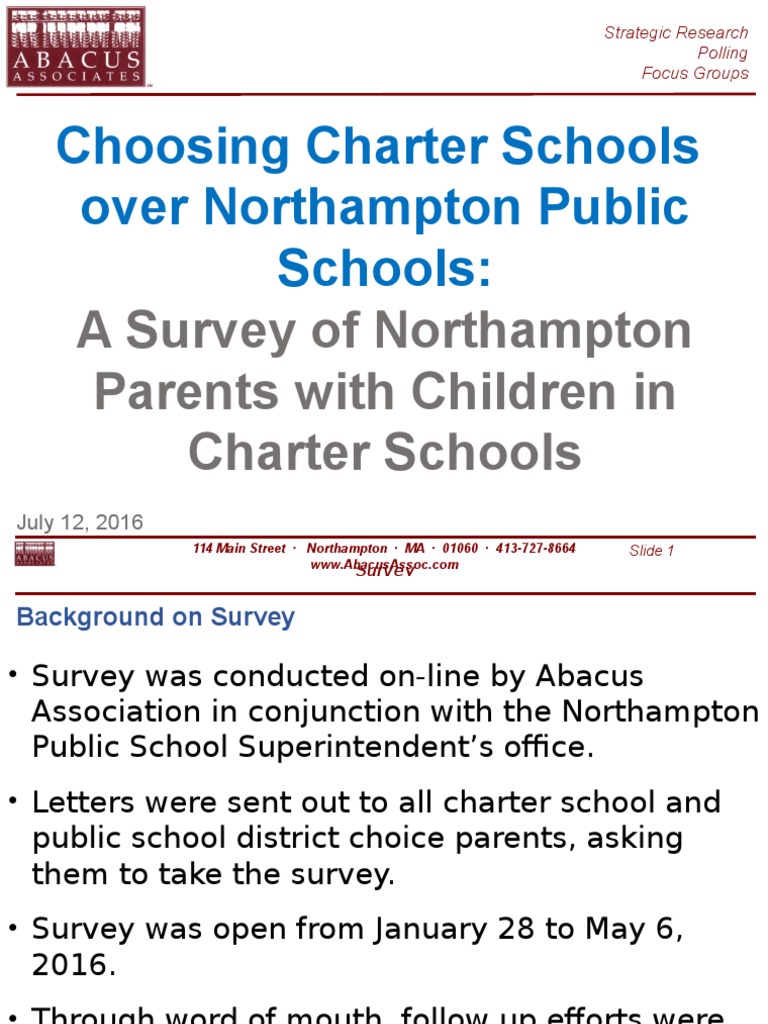 Northampton Charter School Parent Survey | PDF | State School | Charter ...