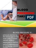 BLOOD PRESSURE TAKING 