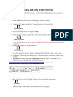 Schema Creation Data Refresh