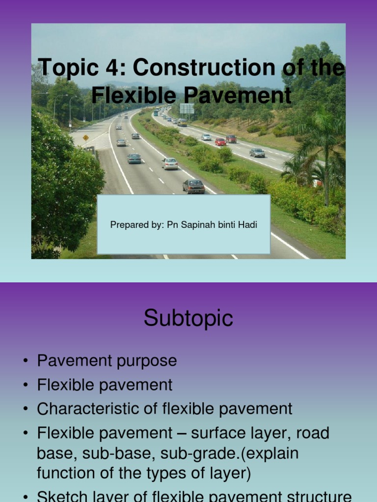 Construction of Flexible Pavements | PDF | Road Surface | Road