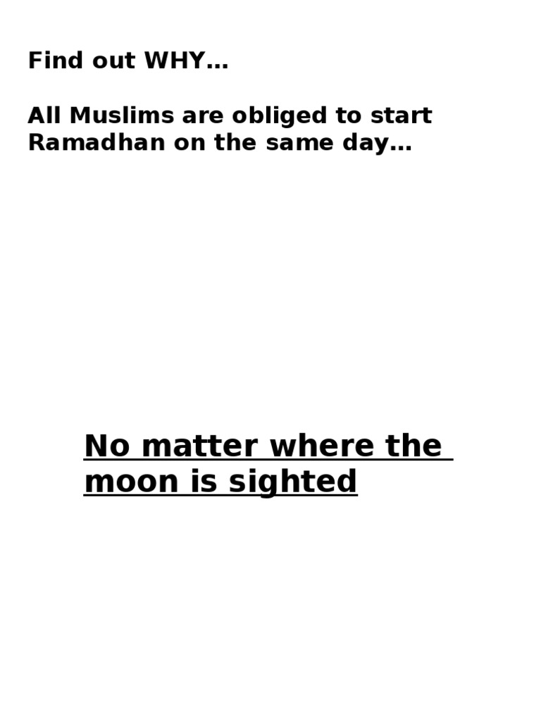 Ramadan Moon Sighting PDF Ramadan Muhammad