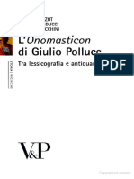 L'onomasticon Di Giulio Polluce PDF