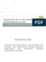 Indikator Mutu Pelayanan Keperawatan Klinik