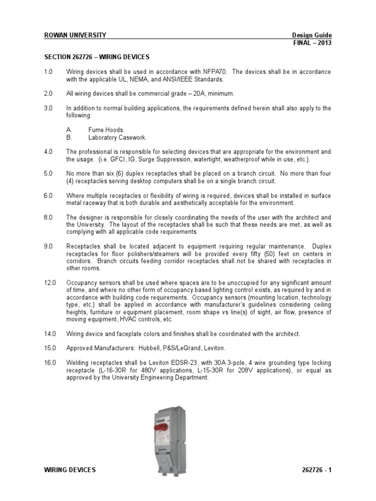 Wiring Devices Design Guide | PDF | Electrical Wiring | Industries