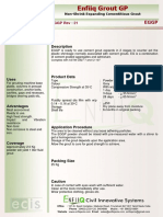 Enfiiq Grout GP: Product Data Sheet EGGP Rev: 21