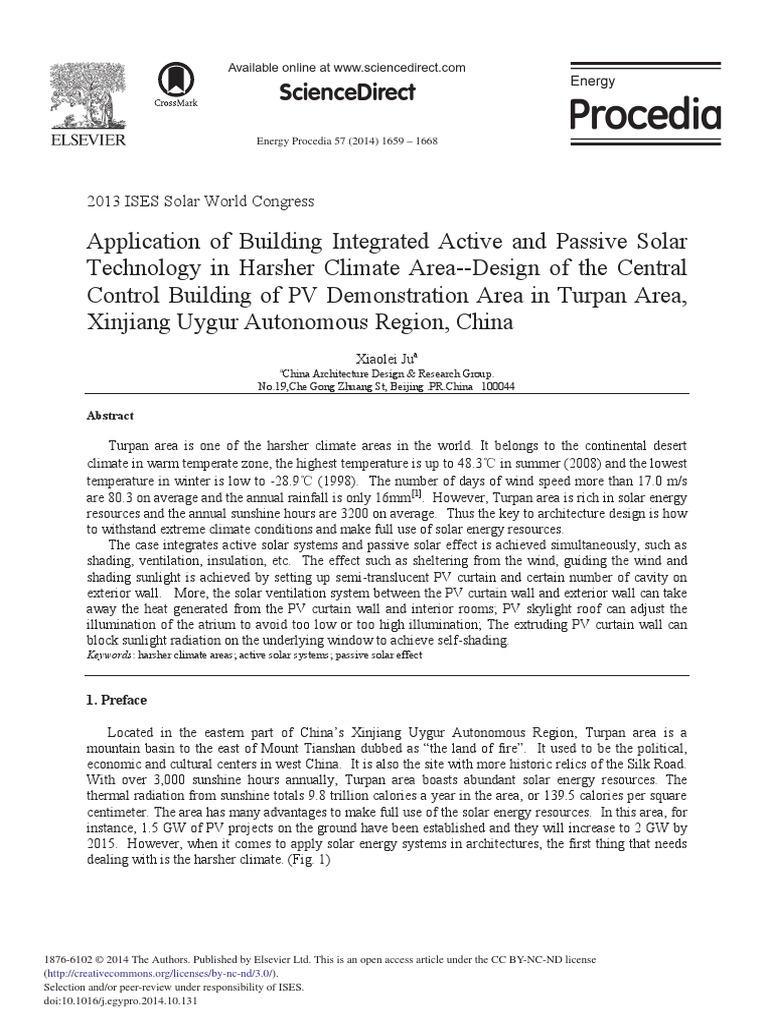 Building Integrated Design | PDF | Photovoltaics | Solar Energy
