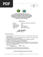 Soal Tertulis USBN PAI SMK (Paket 1) Final-2016