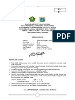 Soal Tertulis USBN PAI SMK (Paket 1) Final-2016