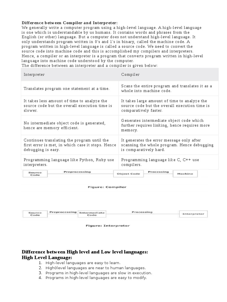 Exploring the Key Differences Between Compilers and Interpreters and ...