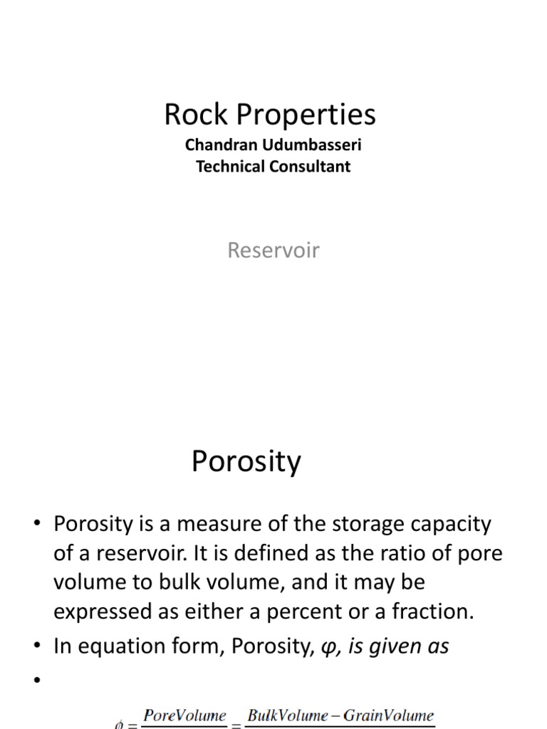 Rock Properties PDF Descargar gratis PDF Porosity Permeability (Earth Sciences)