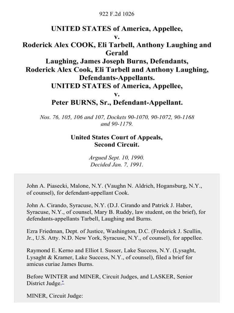 United States Court of Appeals, Second Circuit | PDF | Supreme Court Of ...