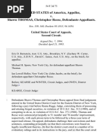 United States v. Shawn Thomas, Christopher Reese, 54 F.3d 73, 2d Cir. (1995)