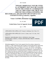 United States v. Victor Castro, 101 F.3d 681, 2d Cir. (1996)