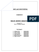 Value Added Analysis for Cost Accounting