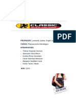 Análisis Planeamiento Estratégico Empresa Imprenta Classic