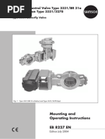 Pneumatic Control Valve Type 3331/BR 31a Special Version Type 3331/3278