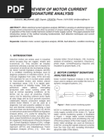 2 Brief Review of Motor Current Signature Analysis