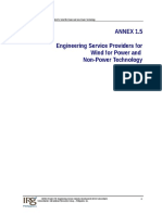ANNEX 1.5 Engineering Service Providers For Wind For Power and Non-Power Technology