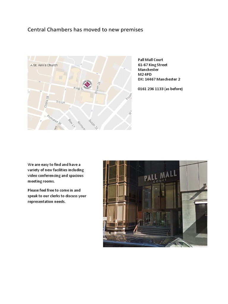 Central Chambers Location Map | PDF | Computers | Technology & Engineering
