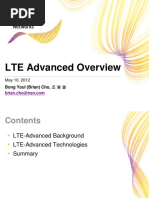 LTE Advanced Overview: Bong Youl (Brian) Cho, 조 봉 열