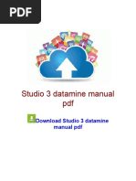 Studio 3 Datamine Manual PDF