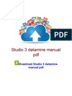 Studio 3 Datamine Manual PDF