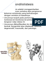 Spondilolistesis