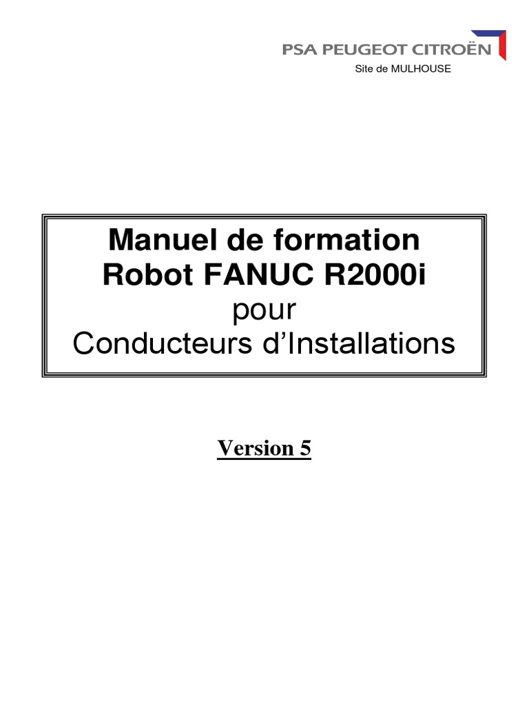 Module Robot Fanuc R2000i Pour Ci - Version 5 | PDF | Programme