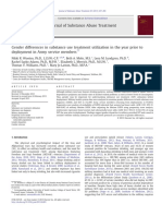 Gender differences in substance use treatment utilization in the year prior to deployment in Army service members