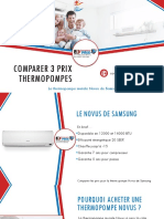 Thermopompe Murale Novus de Samsung - Comparer 3 Prix