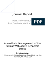Journal Report: Mark Isidore Padullo Post Graduate Medical Intern